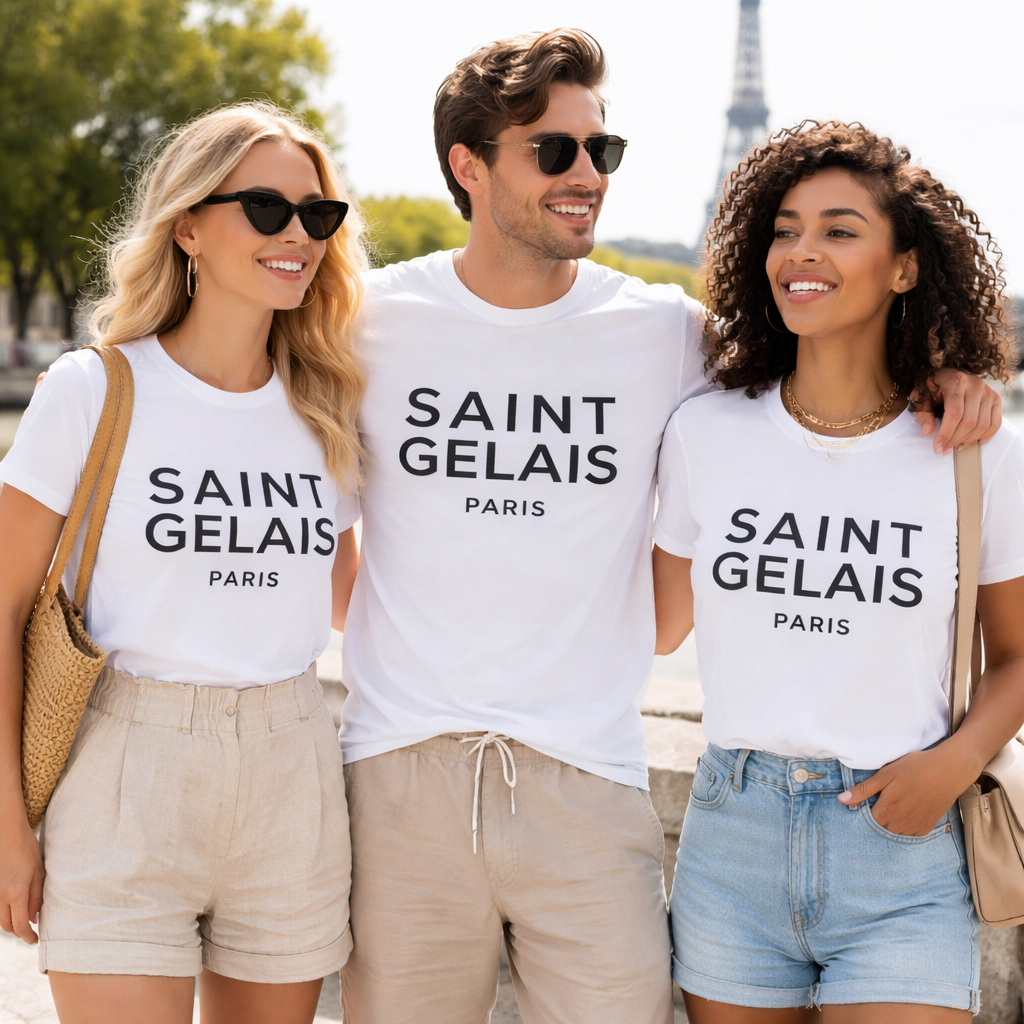 Stylish Parisian SAINT GELAIS PARIS Unisex Fashion Tee