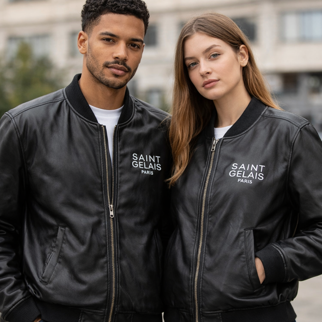 Veste Bomber en cuir